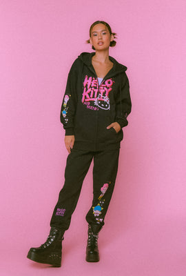 Link to Hello Kitty & Friends Graphic Joggers Black