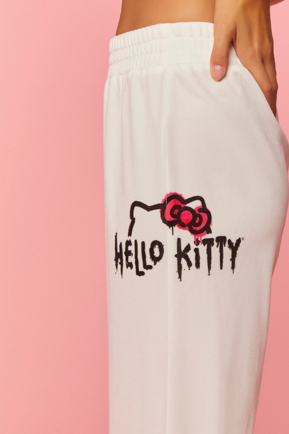 Hello Kitty & Friends Velour Sweatpants Cream