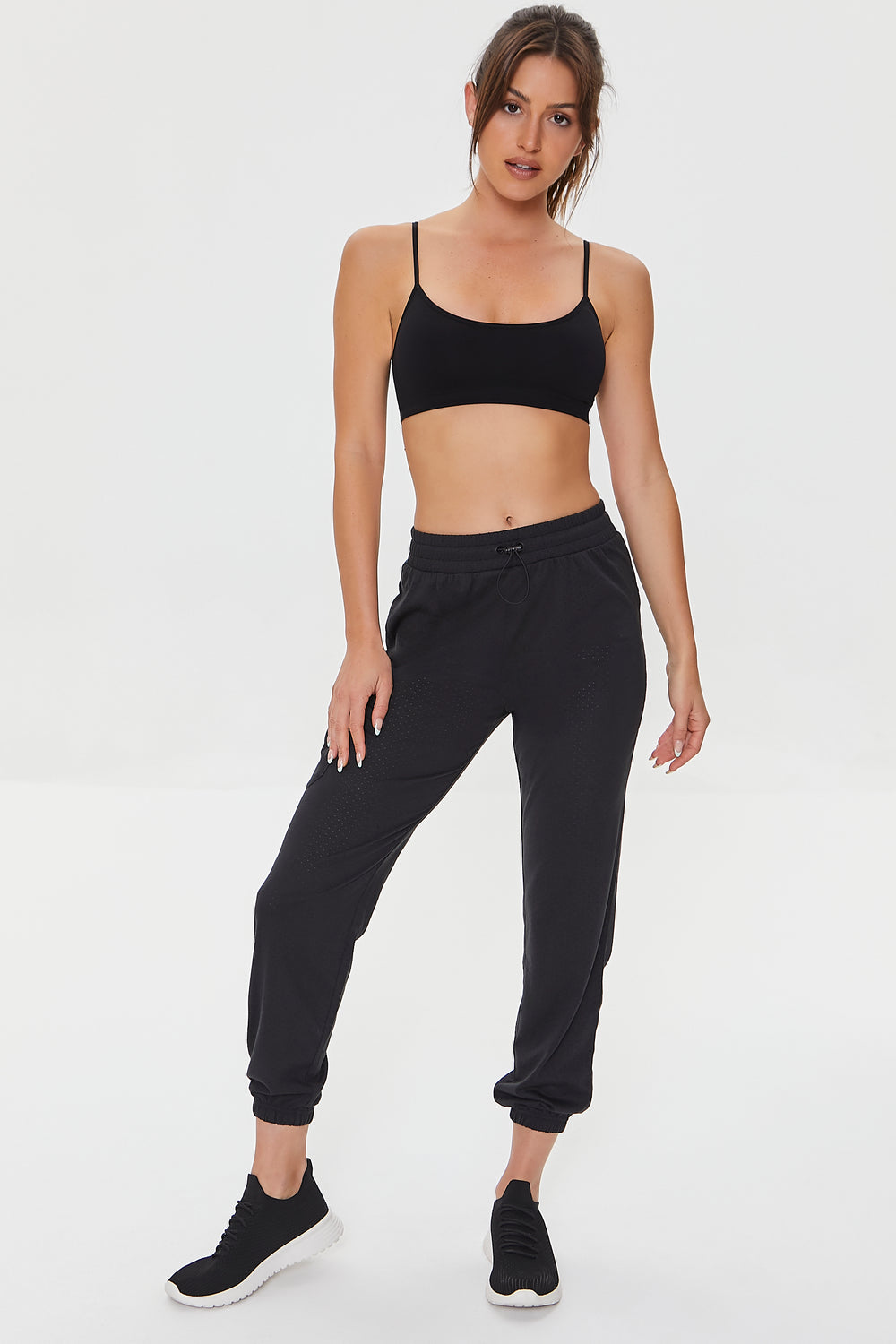 Active Mesh Cargo Joggers Black