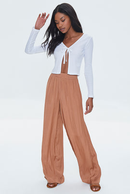 Link to Relaxed Wide-Leg Pants Camel