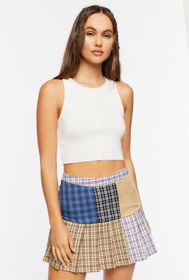 Link to Reworked Plaid Mini Skirt Blue