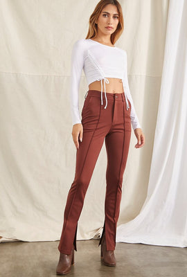 Link to Relaxed-Fit Ankle Pants Brown