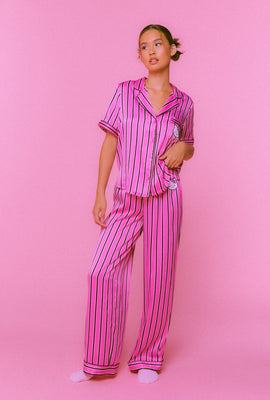Link to Hello Kitty & Friends Shirt & Pants Pajama Set Pink