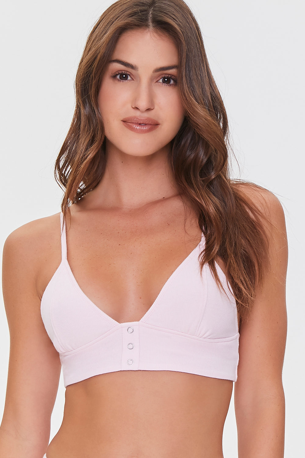 Triangle Lounge Cropped Cami Light Pink