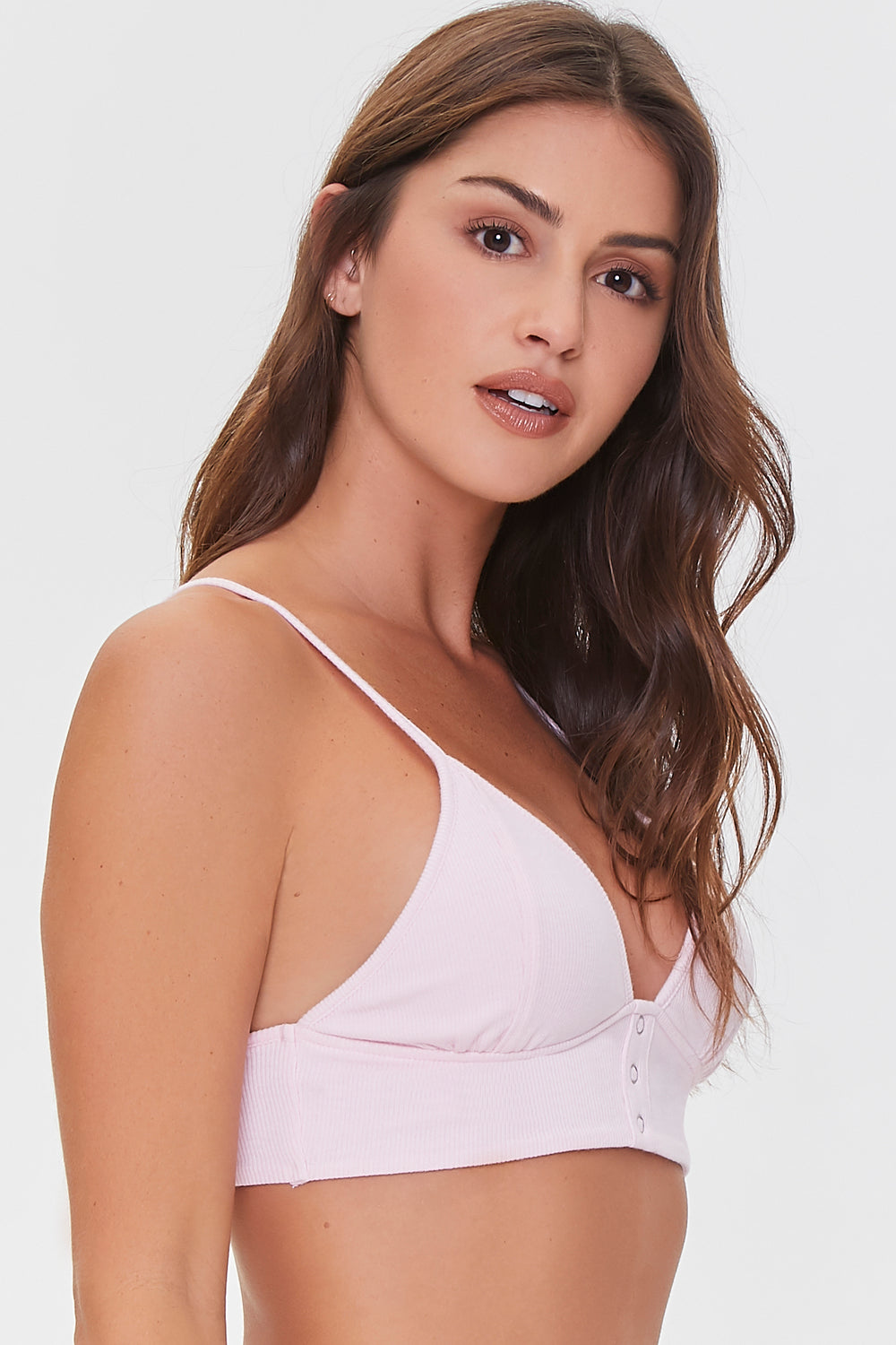 Triangle Lounge Cropped Cami Light Pink