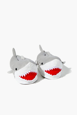 Link to Shark House Slippers Heather Grey