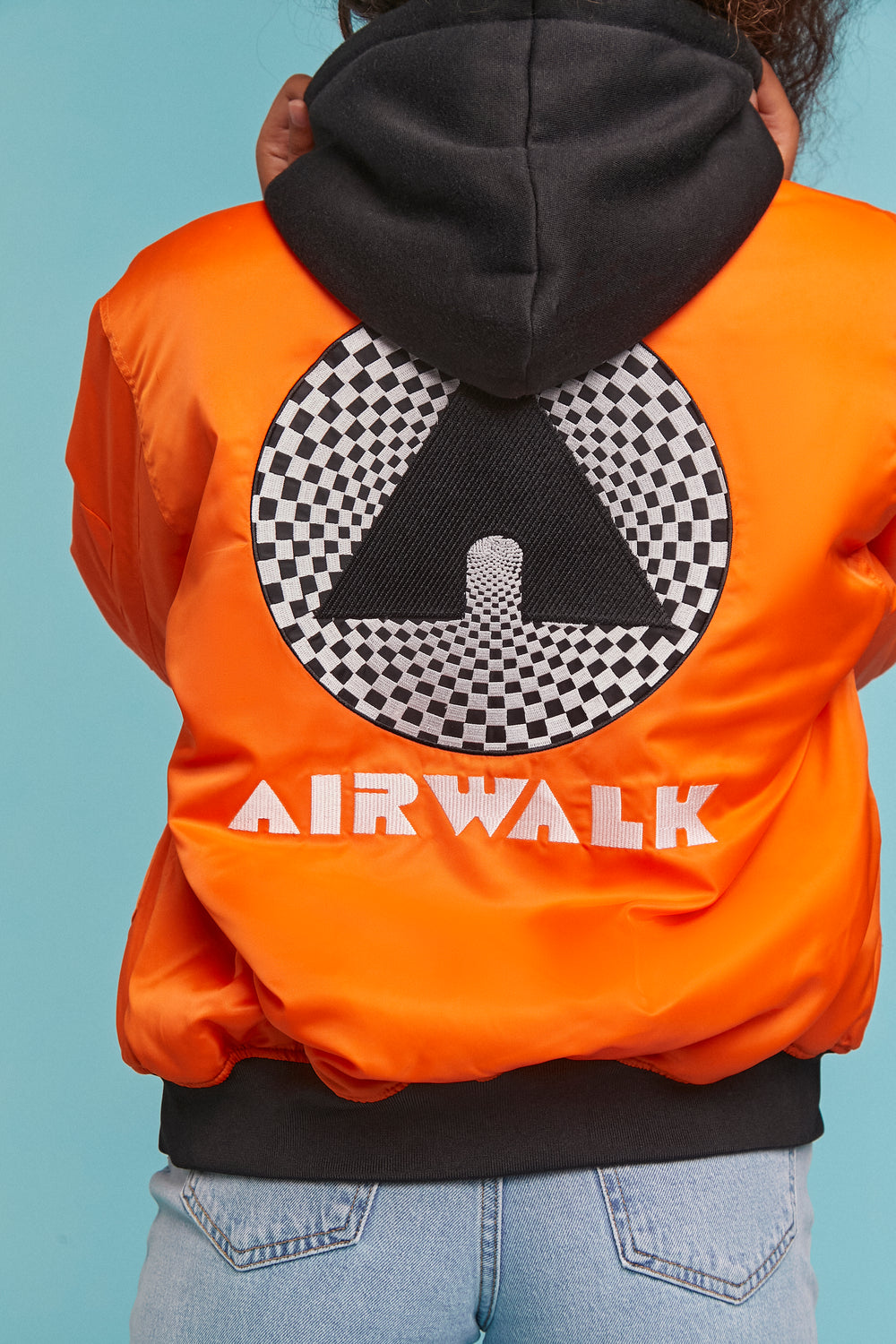 Airwalk Combo Bomber Jacket Orange