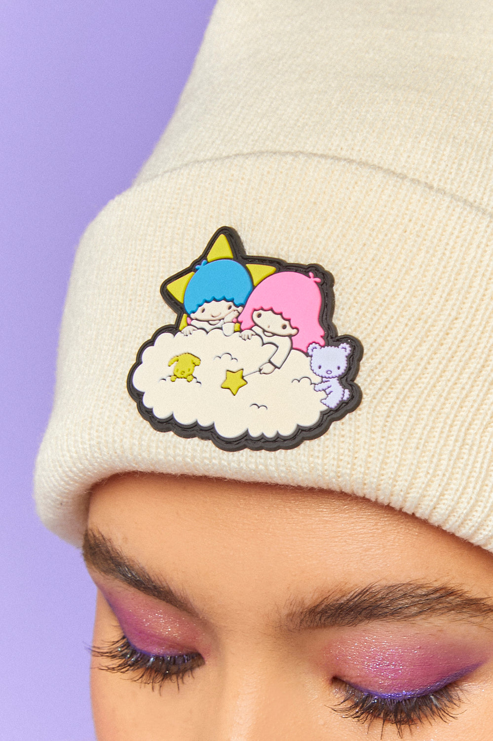 Hello Kitty & Friends Little Twin Stars Beanie Cream