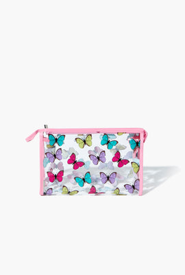 Link to Butterfly Print Makeup Bag Clear