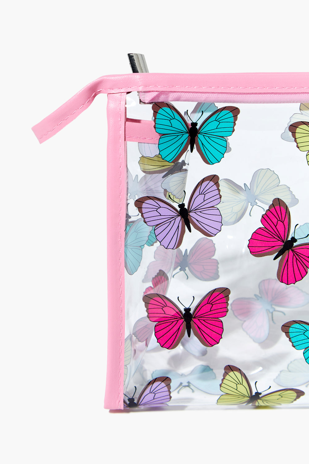 Butterfly Print Makeup Bag Clear