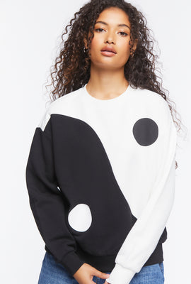 Link to Yin Yang Crew Pullover White