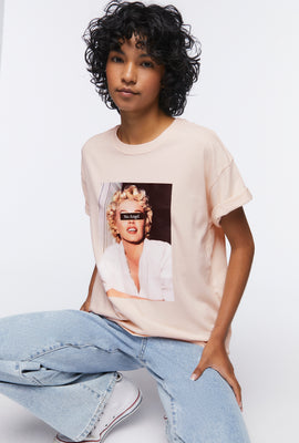 Link to No Angel Marilyn Monroe Tee Taupe