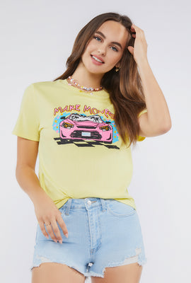 Link to Organically Grown Cotton Graphic Tee Yellow