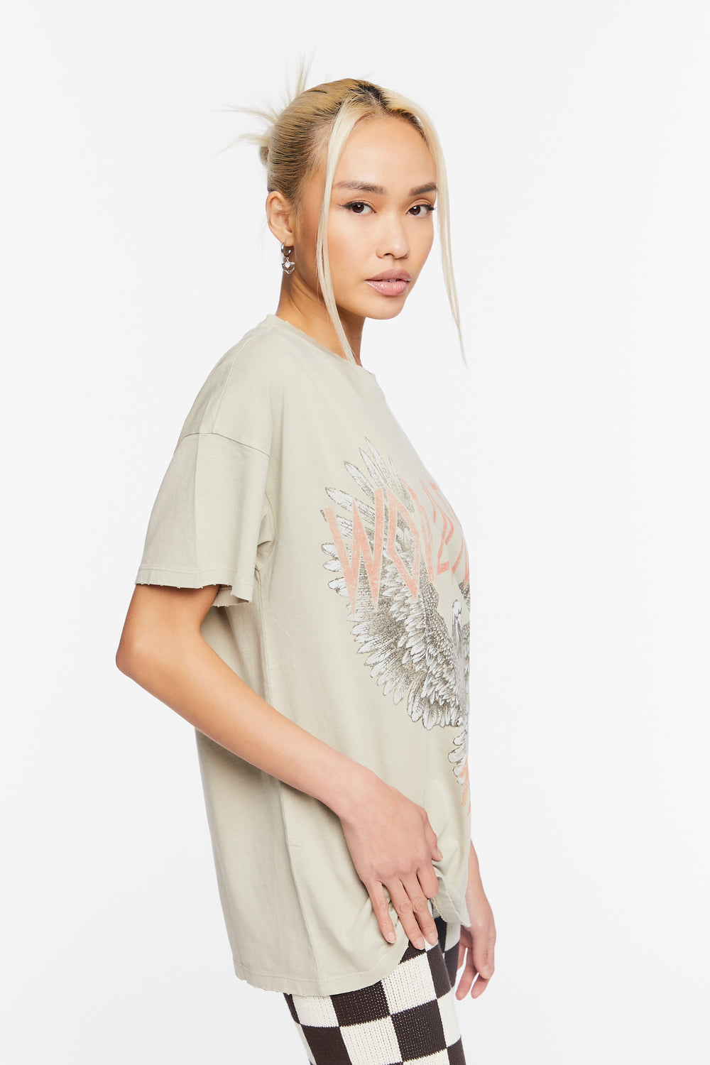World Tour Graphic Tunic Taupe
