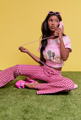 Link to Malibu Barbie Graphic Tie-Dye Tee Pink
