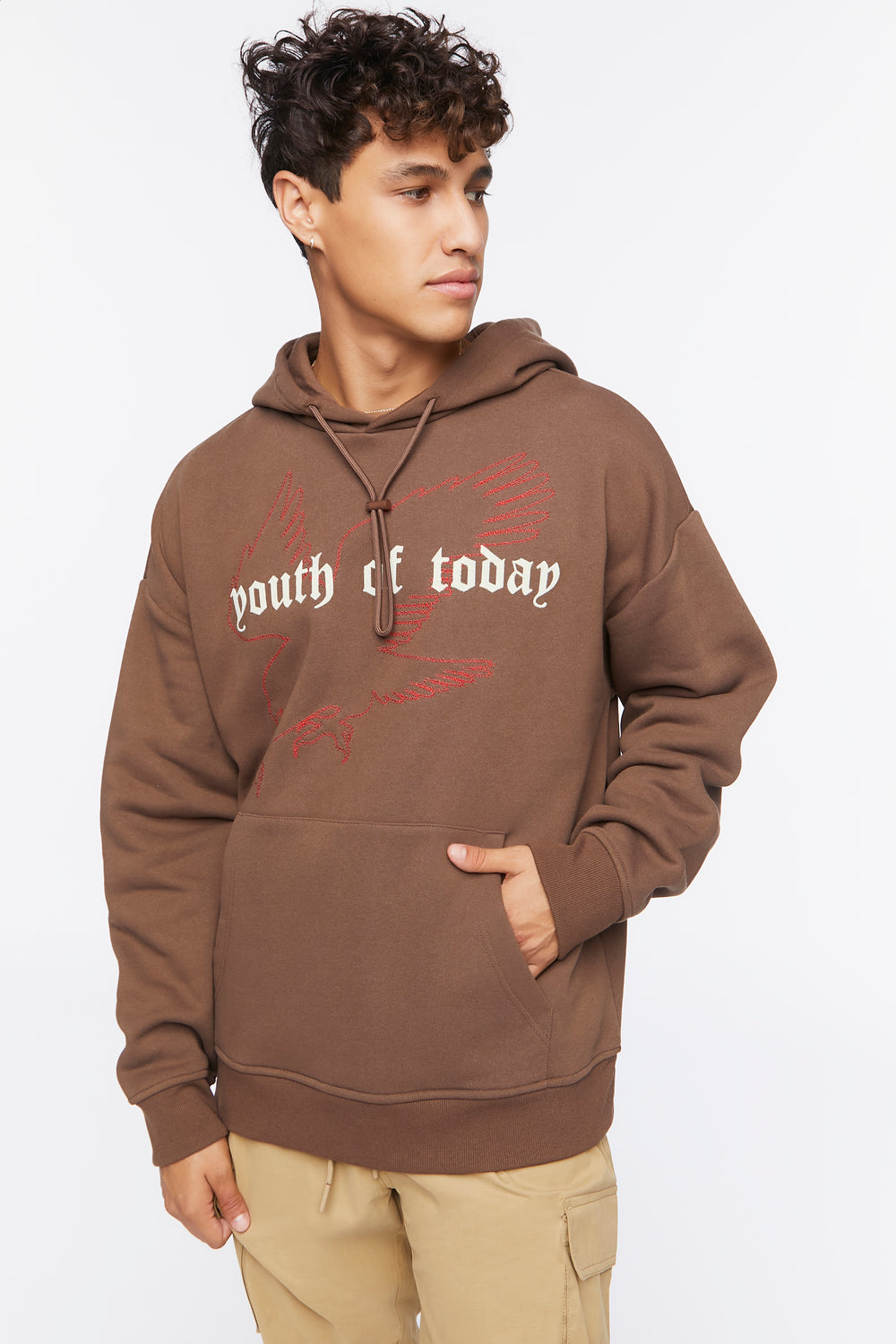 Youth of Today Graphic Hoodie Brown
