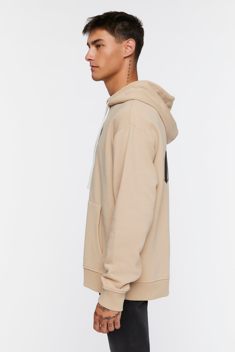 Allnight Graphic Hoodie Taupe