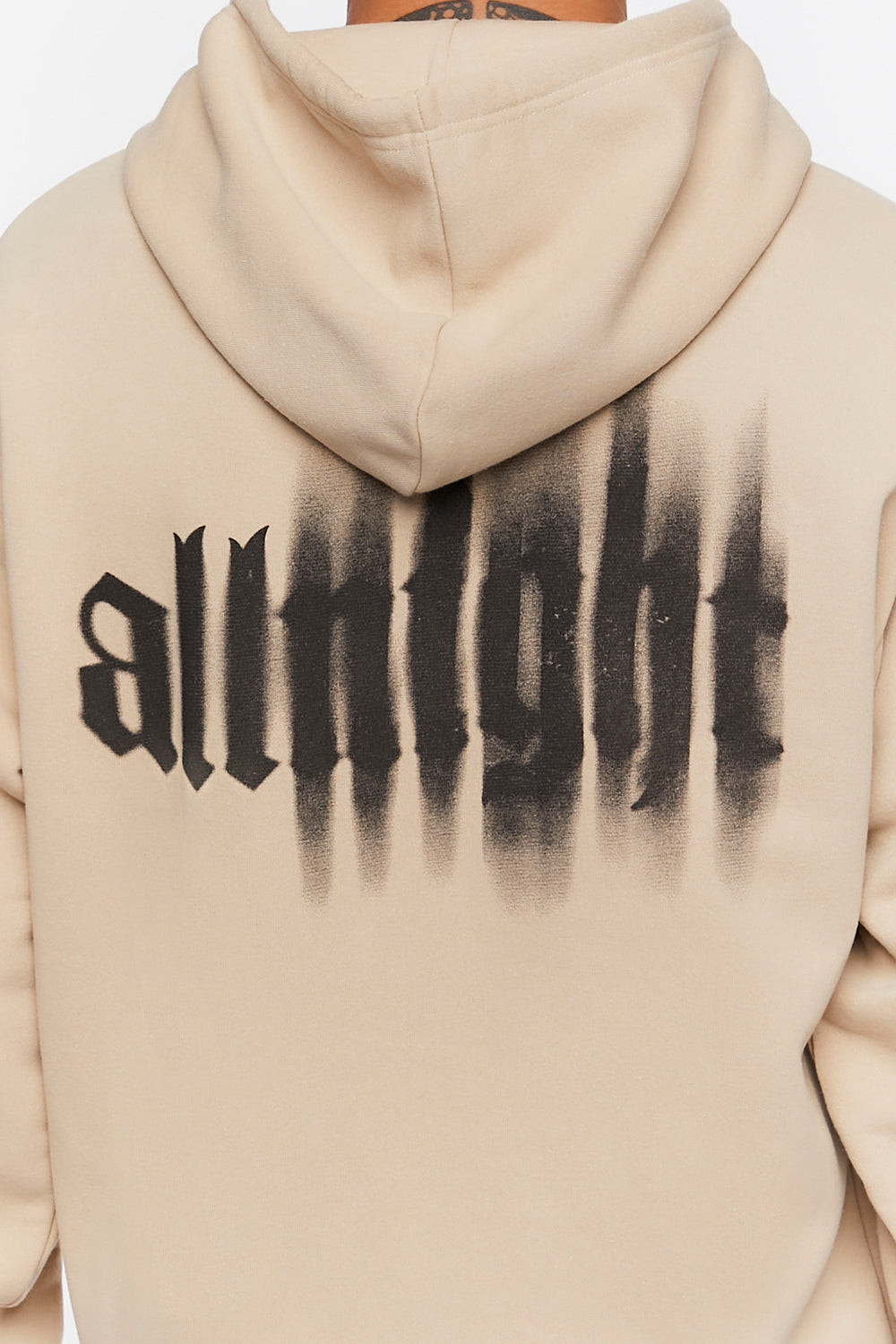 Allnight Graphic Hoodie Taupe