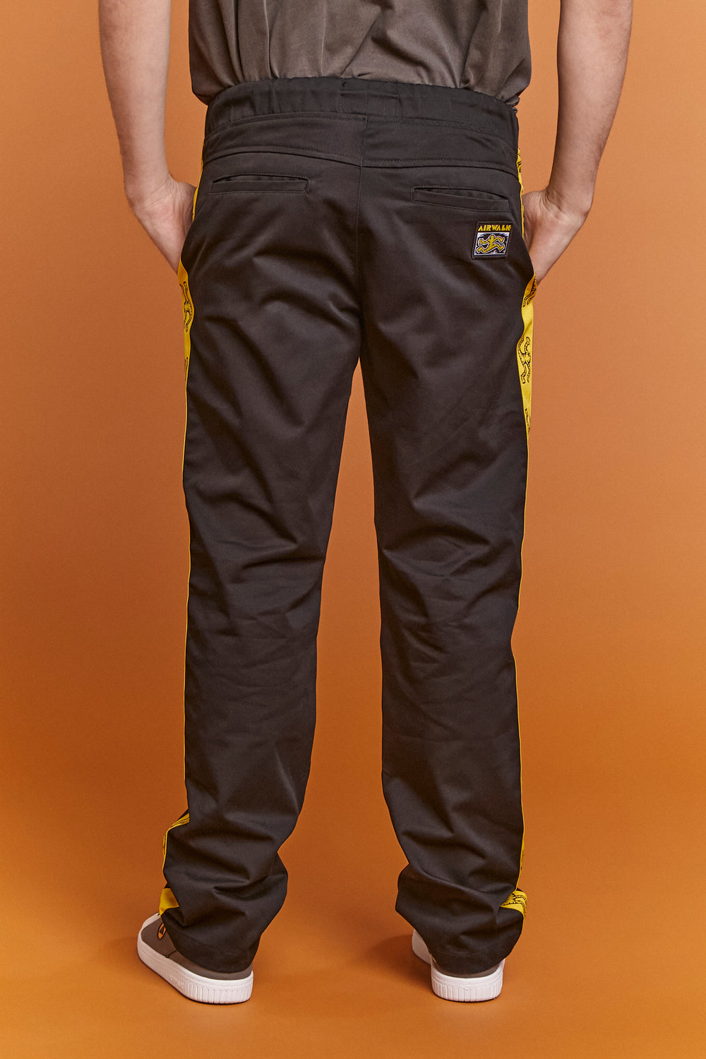 Airwalk Logo Trim Pants Black