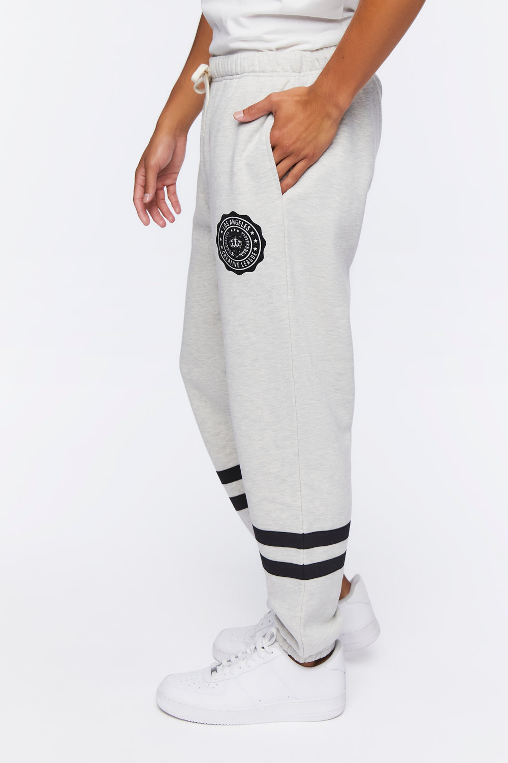 Fleece Los Angeles Graphic Joggers Heather Grey