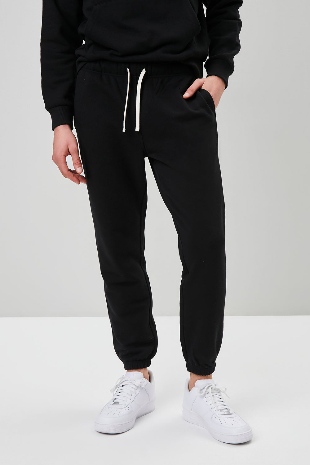 Basic Drawstring Joggers Black