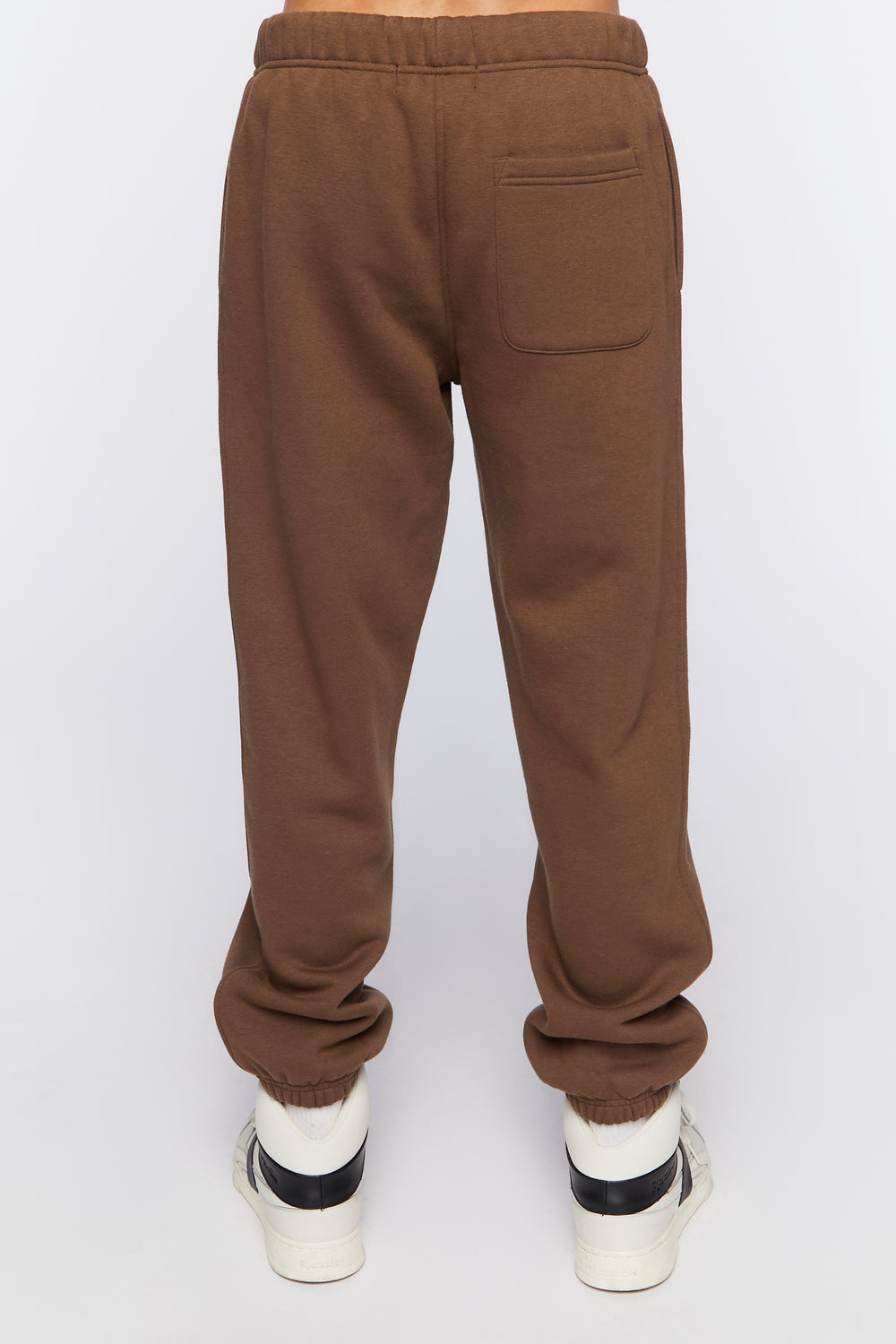 Basic Drawstring Joggers Dark Brown