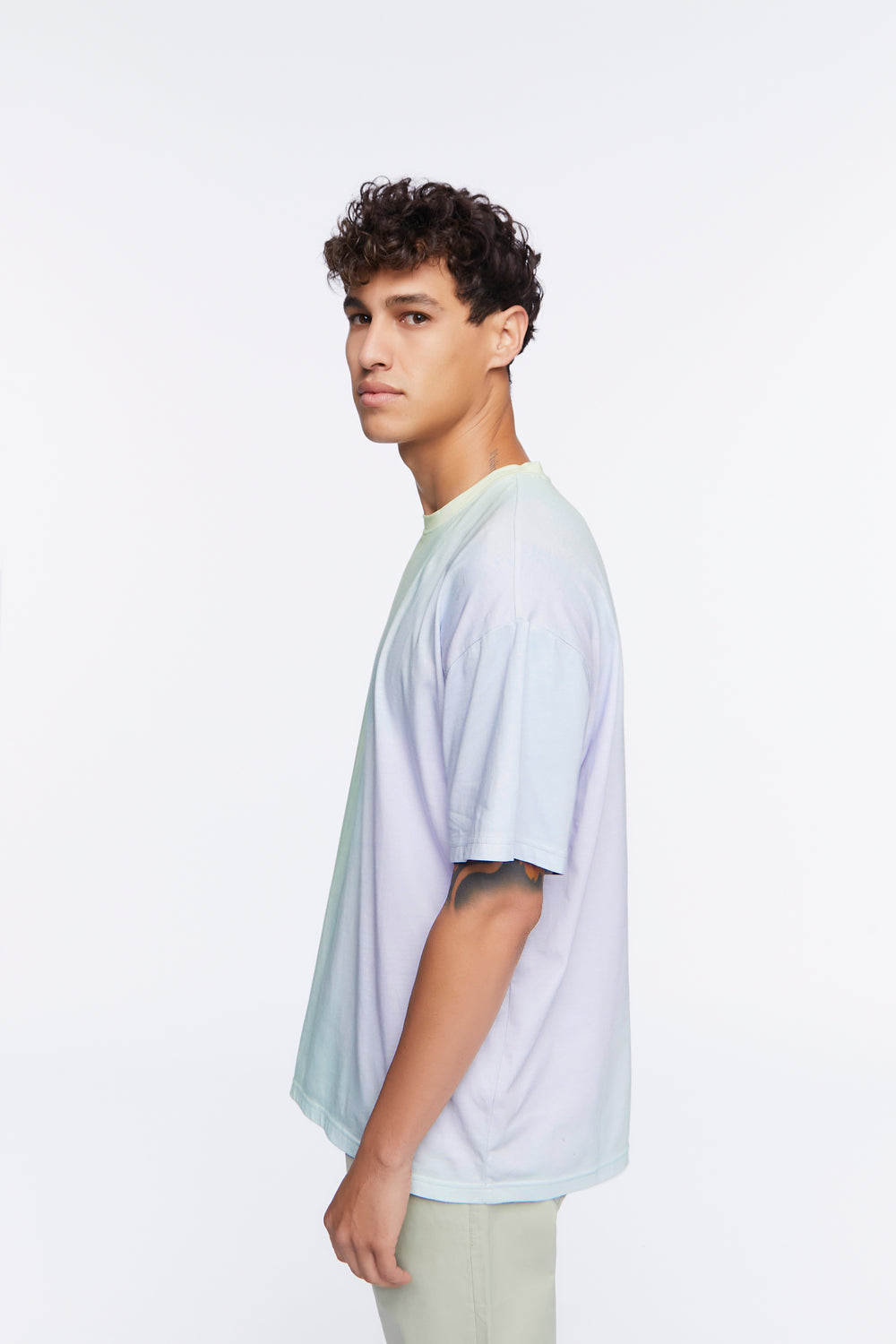 Gradient Wash Crew Tee Blue