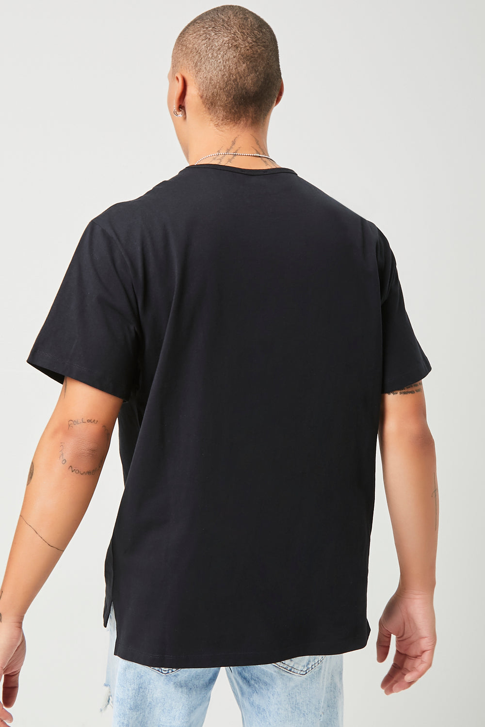 Essential High-Low Tee Black