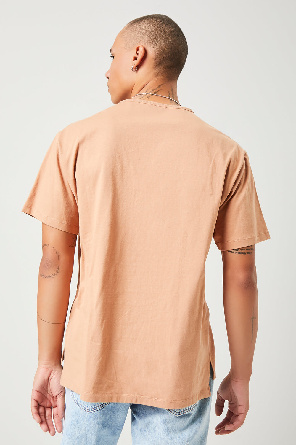 Essential High-Low Tee Camel