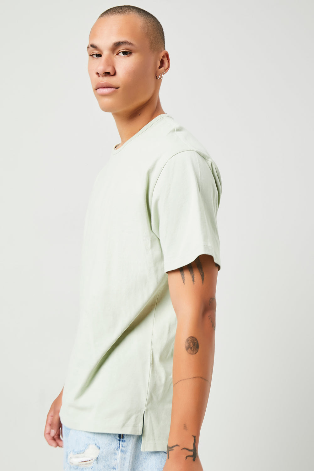 Essential High-Low Tee Sage