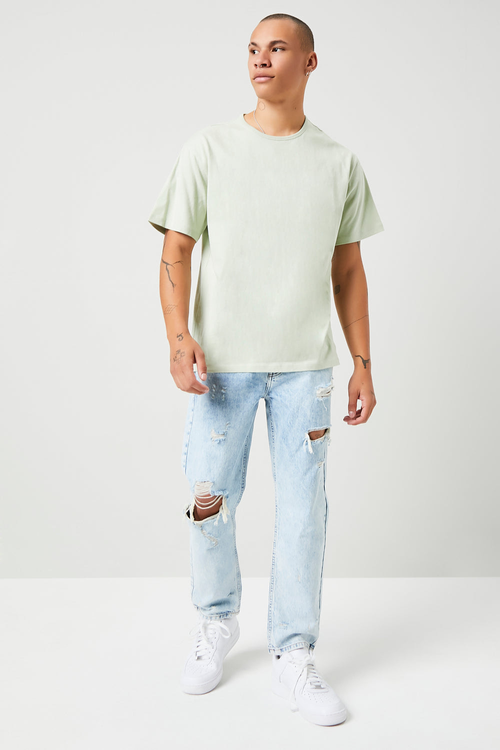 Essential High-Low Tee Sage