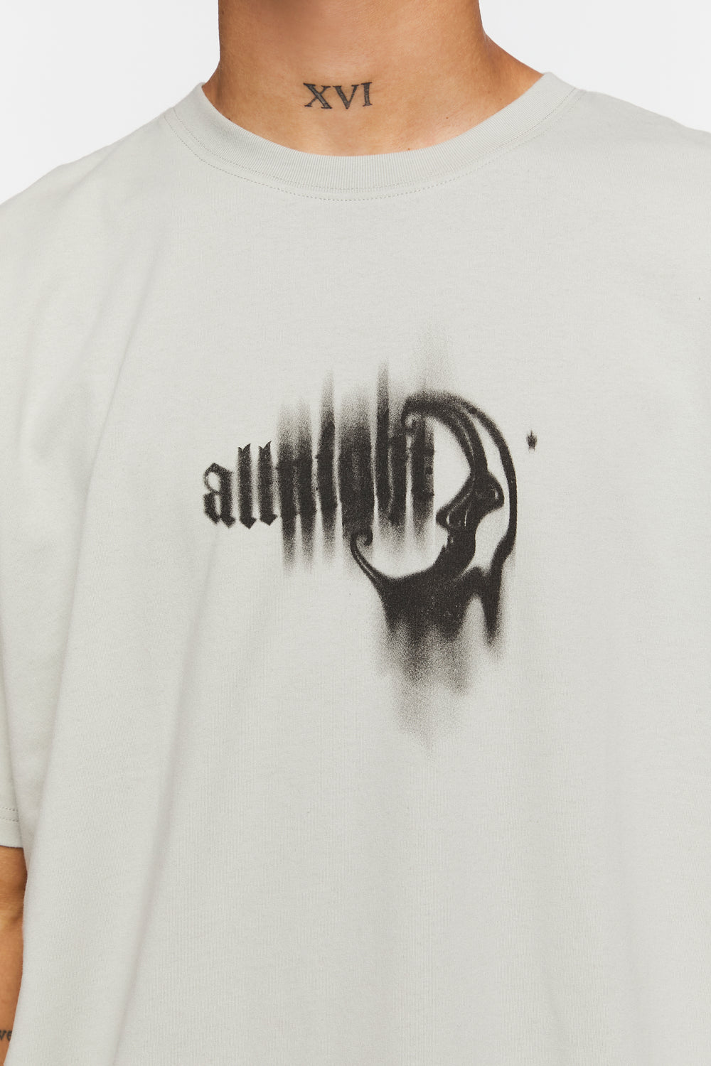 Allnight Crescent Moon Graphic Tee Sage