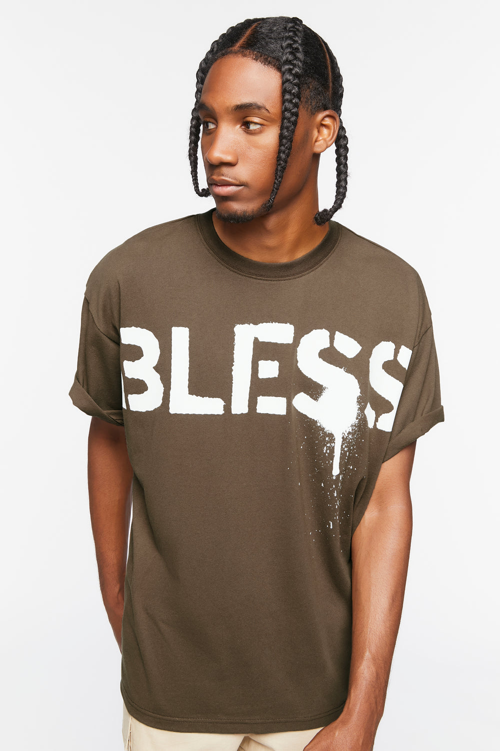 Bless Graphic Tee Dark Brown