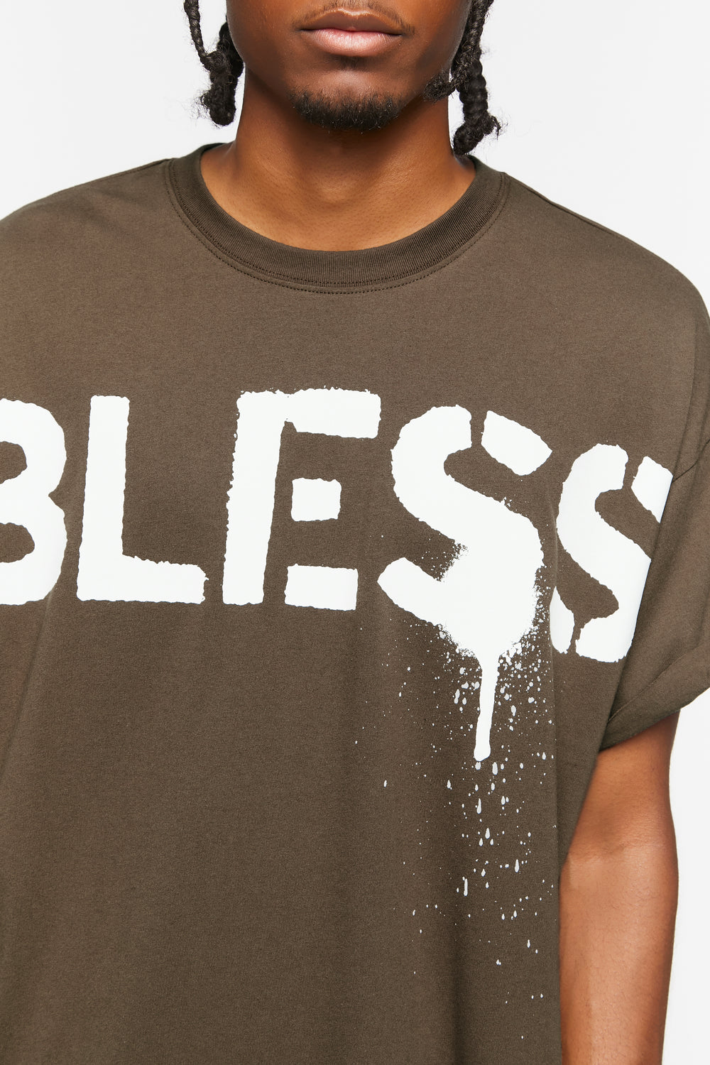 Bless Graphic Tee Dark Brown