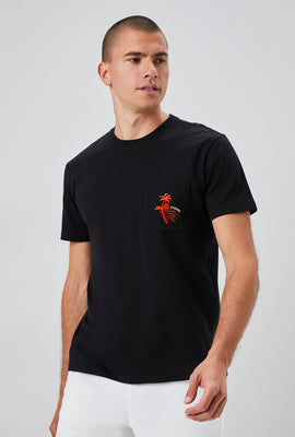 Link to Embroidered Eternal Graphic Tee Black