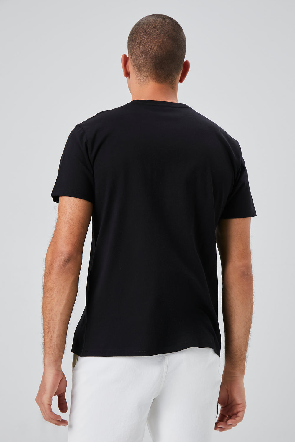 Embroidered Eternal Graphic Tee Black