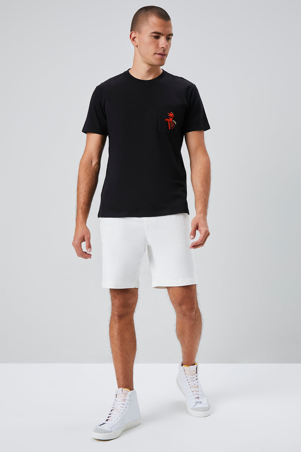 Embroidered Eternal Graphic Tee Black