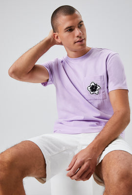 Link to Tropical Floral Graphic Crew Neck Tee Lilac