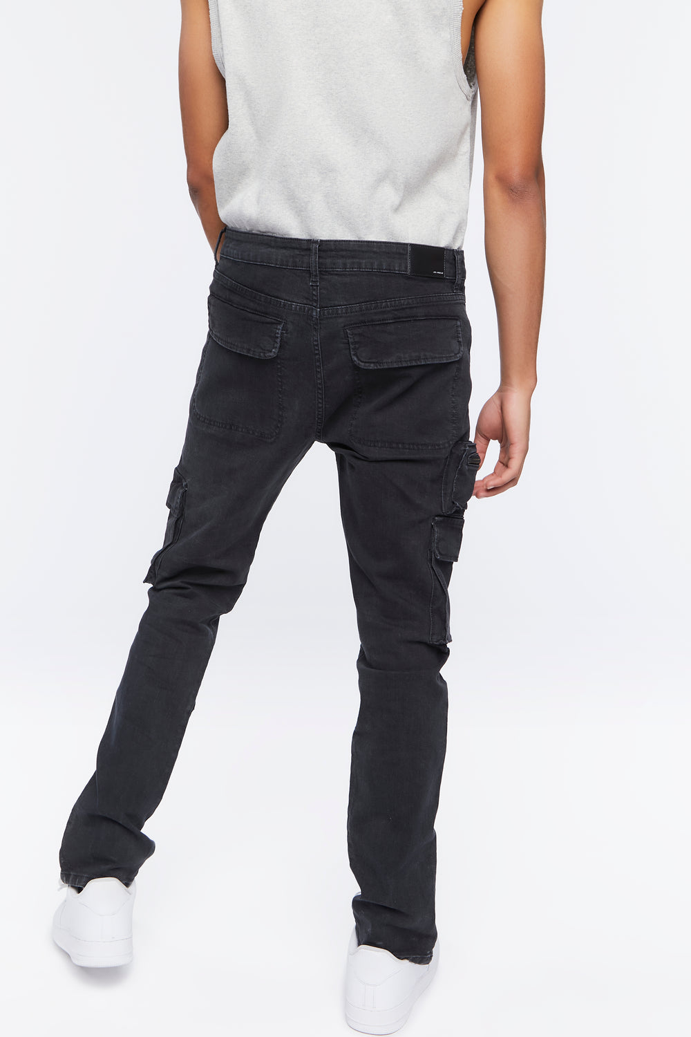 Slim-Fit Cargo Jeans Dark Blue