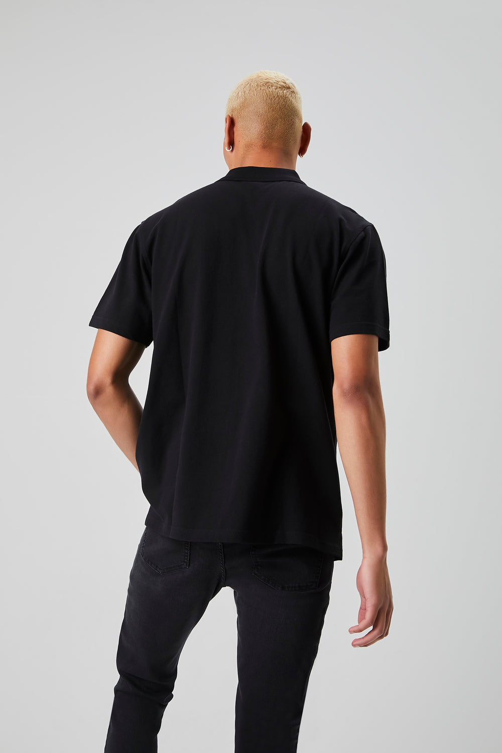 Short-Sleeve Polo Shirt Black