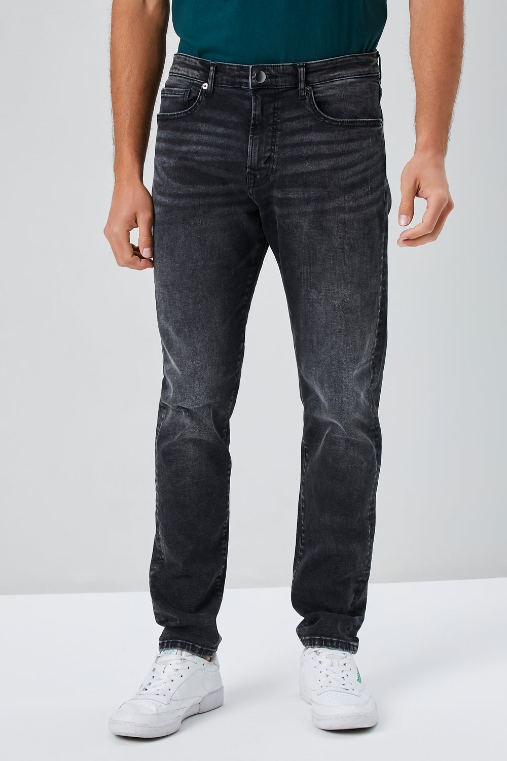 Stonewash Slim-Fit Jeans Black