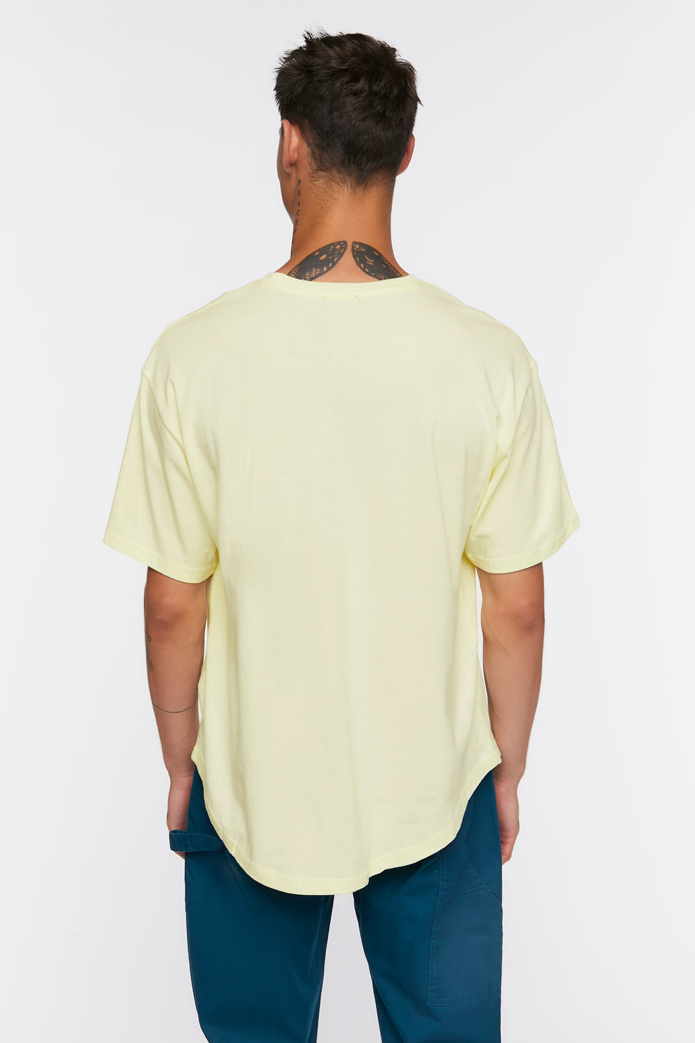 Scoop-Hem Crew Tee Yellow