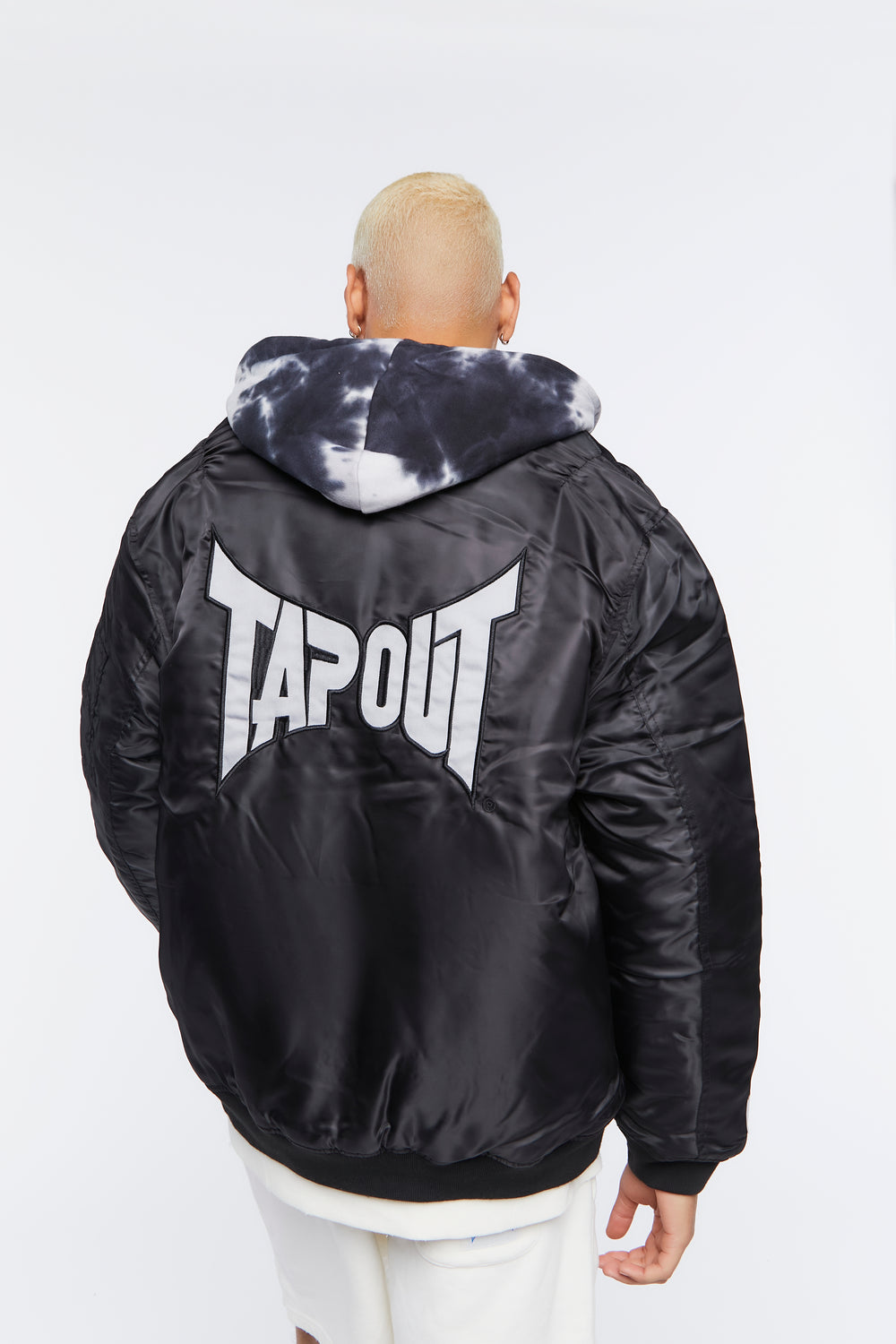 Tapout Hooded Bomber Jacket Black