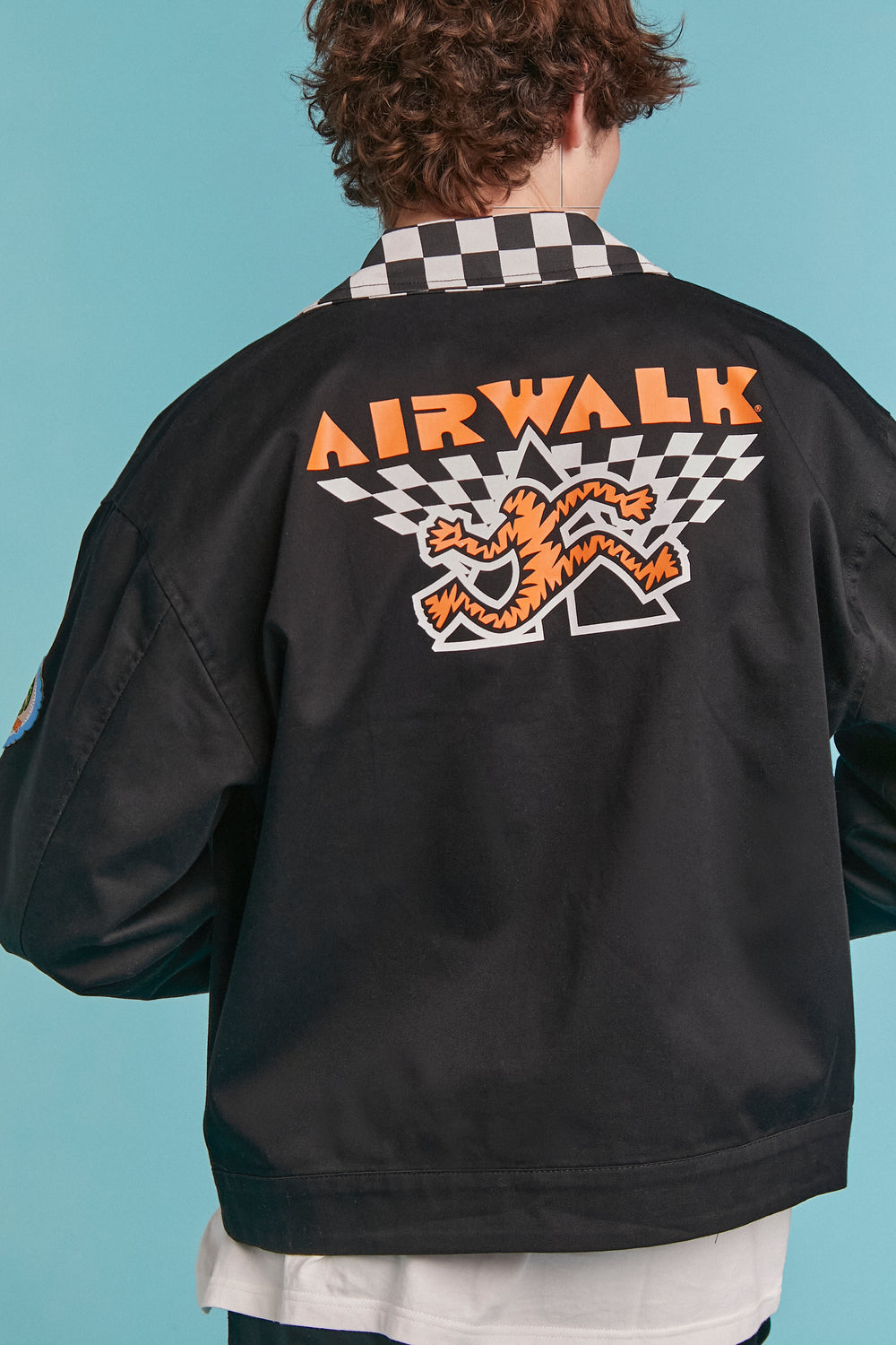 Airwalk Checkered Patch Jacket Black