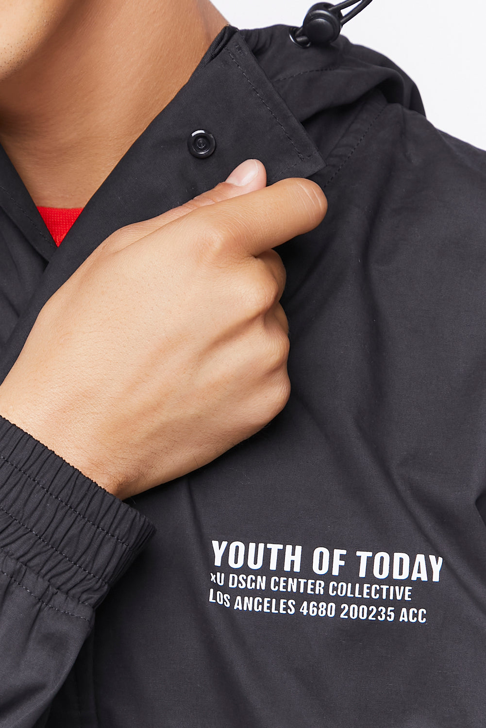 Youth of Today Graphic Hooded Anorak Black