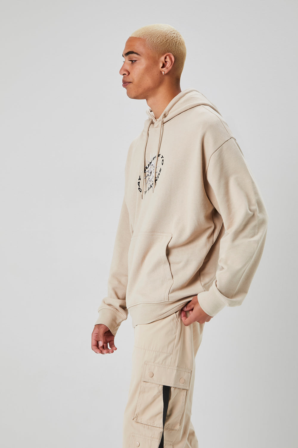 Sunrise To Sunset Graphic Hoodie Taupe