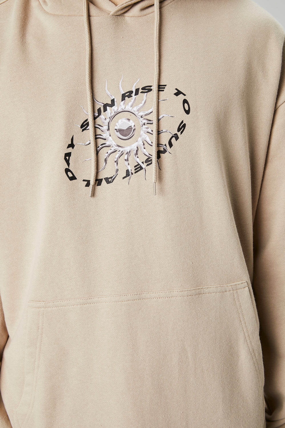 Sunrise To Sunset Graphic Hoodie Taupe