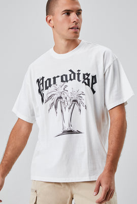 Link to Paradise Graphic Crew Neck Tee White