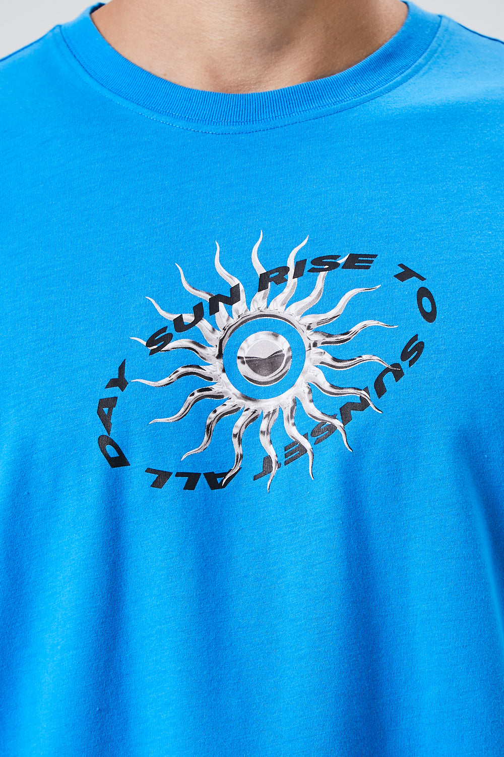 Sunrise To Sunset Graphic Tee Blue