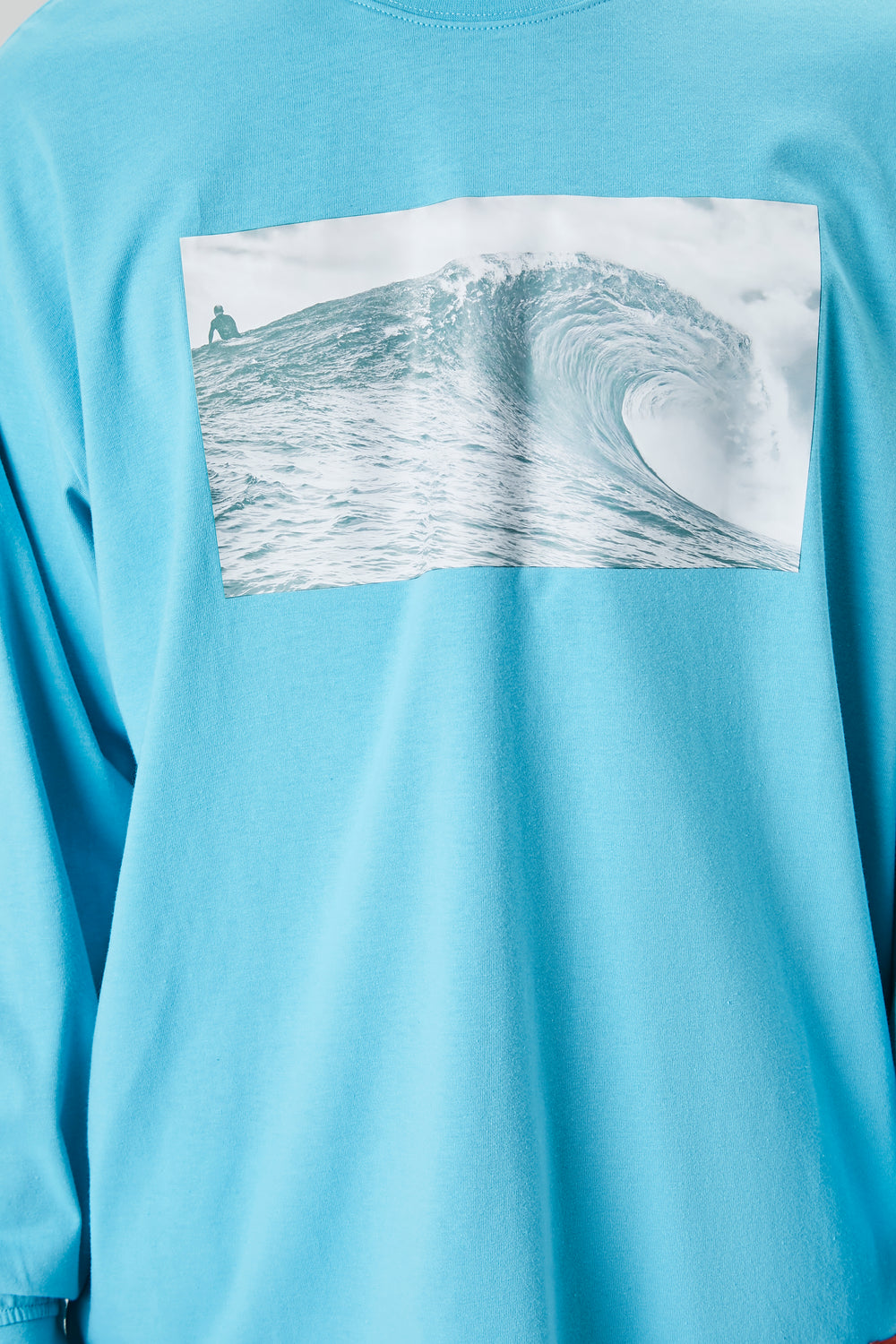 Summer Waves Graphic Long-Sleeve Tee Blue